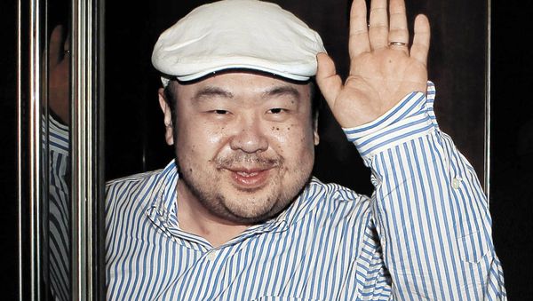In this June 4, 2010 file photo, Kim Jong Nam, the eldest son of North Korean leader Kim Jong Il, waves after his first-ever interview with South Korean media in Macau, China In this June 4, 2010 file photo, Kim Jong Nam, the eldest son of North Korean leader Kim Jong Il, waves after his first-ever interview with South Korean media in Macau, China - Sputnik International