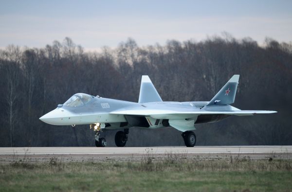 T-50 fifth-generation multirole fighter in Zhukovsky, Moscow Region. - Sputnik International