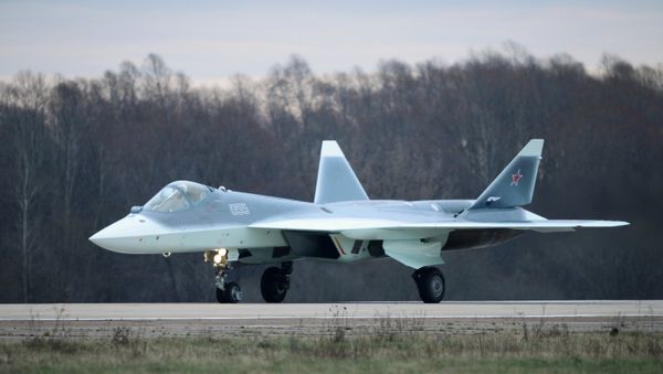 T-50 fifth-generation multirole fighter in Zhukovsky, Moscow Region. - Sputnik International