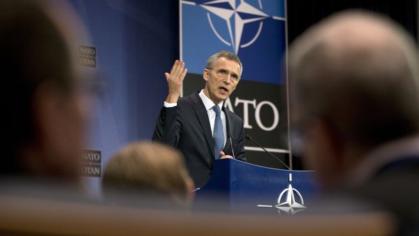 NATO Secretary General Jens Stoltenberg speaks during a media conference at NATO headquarters in Brussels on Tuesday, Feb. 14, 2017 NATO Secretary General Jens Stoltenberg speaks during a media conference at NATO headquarters in Brussels on Tuesday, Feb. 14, 2017 - Sputnik International