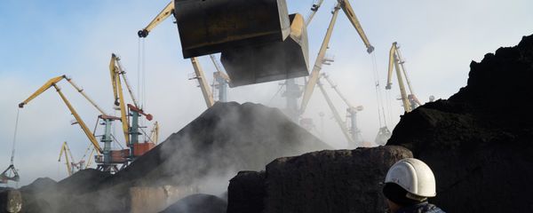 Coal unloaded at Odessa port. File photo - Sputnik International
