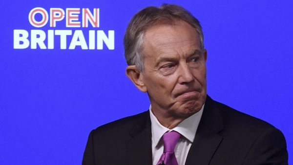 Former British Prime Minister Tony Blair delivers a keynote speech at a pro-Europe event in London, Britain, February 17, 2017. - Sputnik International