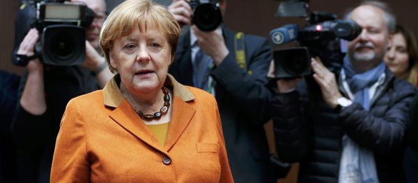 German Chancellor Angela Merkel arrives in the witness stand of a parliamentary inquiry in Berlin investigating the NSA's activities in Germany, February 16, 2017. - Sputnik International