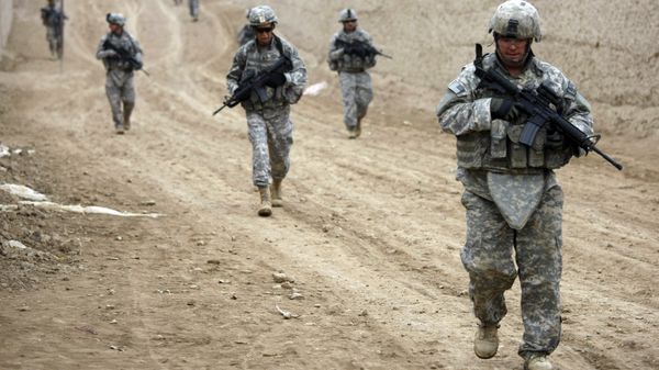 US Army soldiers belonging to the 1st Platoon, Able Troop 3-71 Cavalry Squadron and members of the South Carolina National Guard. (File) US Army soldiers belonging to the 1st Platoon, Able Troop 3-71 Cavalry Squadron and members of the South Carolina National Guard. (File) - Sputnik International