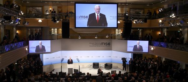 U.S. Vice President Mike Pence delivers his speech during the 53rd Munich Security Conference in Munich, Germany, February 18, 2017 U.S. Vice President Mike Pence delivers his speech during the 53rd Munich Security Conference in Munich, Germany, February 18, 2017 - Sputnik International