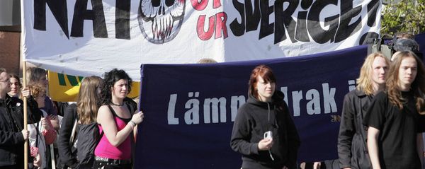 A demonstration in Oestersund against NATO's military operations in Sweden (File) A demonstration in Oestersund against NATO's military operations in Sweden (File) - Sputnik International