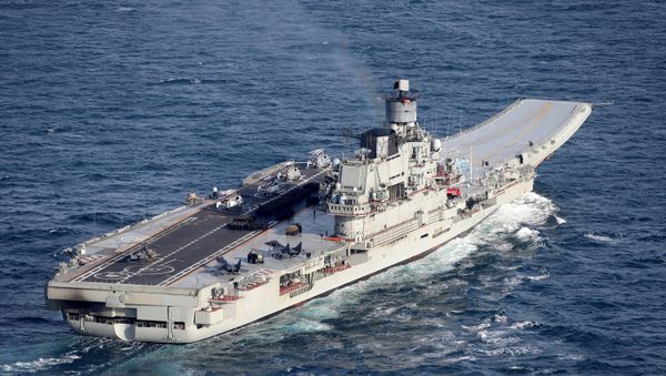British Navy and Air Force escort Russian warships Admiral Kuznetsov and Pyotr Veliky - Sputnik International