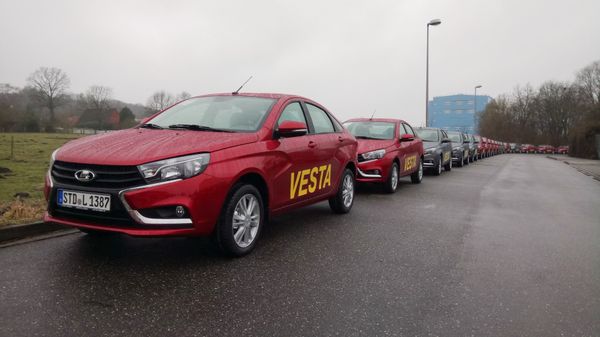 Lada Vestas arrive in Germany for the start of sales, spring 2017 Lada Vestas arrive in Germany for the start of sales, spring 2017 - Sputnik International