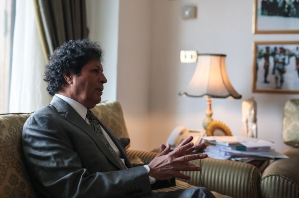 Ahmed Qaddaf al-Dam, cousin of Libya's former president Muammar Gaddafi, at his apartment in Cairo, Egypt, file photo. - Sputnik International