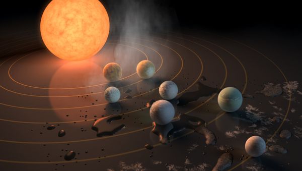 Abstract Concept of TRAPPIST-1 System Abstract Concept of TRAPPIST-1 System - Sputnik International