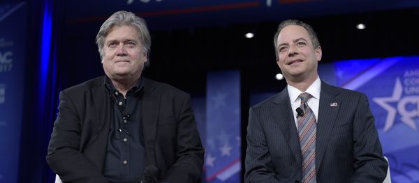White House Chief of Staff Reince Priebus, right, and White House strategist Stephen Bannon, speak at the Conservative Political Action Conference White House Chief of Staff Reince Priebus, right, and White House strategist Stephen Bannon, speak at the Conservative Political Action Conference - Sputnik International