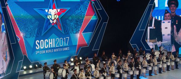 The Alexandrov Academic Ensemble of Song and Dance of the Russian Army performs at the opening ceremony of the 3rd CISM World Military Winter Games The Alexandrov Academic Ensemble of Song and Dance of the Russian Army performs at the opening ceremony of the 3rd CISM World Military Winter Games - Sputnik International