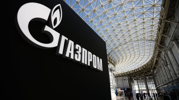 The stand with the Gazprom company's logo at the Sochi International Investment Forum 2016 - Sputnik International