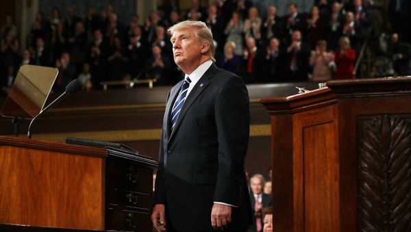U.S. President Donald Trump delivers his first address to a joint session of Congress from the floor of the House of Representatives iin Washington, U.S., February 28, 2017 U.S. President Donald Trump delivers his first address to a joint session of Congress from the floor of the House of Representatives iin Washington, U.S., February 28, 2017 - Sputnik International