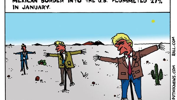 Trump Scarecrows - Sputnik International