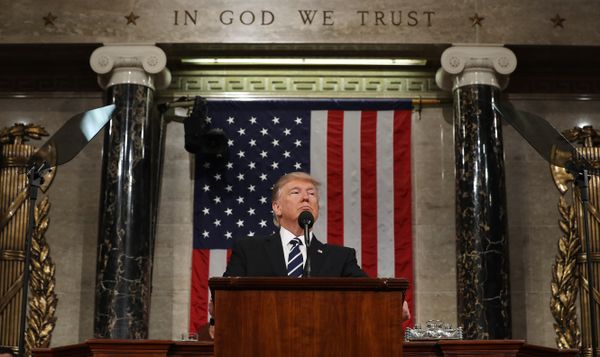 US President Donald J. Trump delivers his first address to a joint session of Congress from the floor of the House of Representatives in Washington, DC, USA, 28 February 2017 US President Donald J. Trump delivers his first address to a joint session of Congress from the floor of the House of Representatives in Washington, DC, USA, 28 February 2017 - Sputnik International