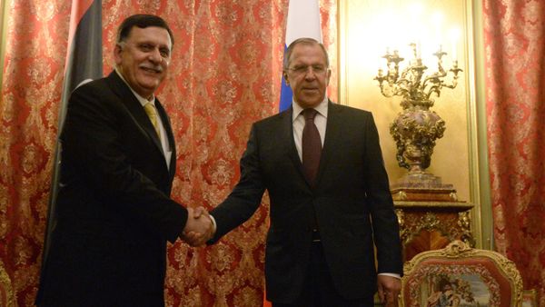 Russian Foreign Minister Sergei Lavrov meets with Libyan Prime Minister Fayez al-Saraj - Sputnik International