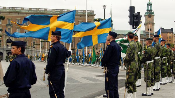  Swedish armed forces soldiers attend a rehearsal in front of the Royal Palace in Stockholm, Sweden (File) - Sputnik International