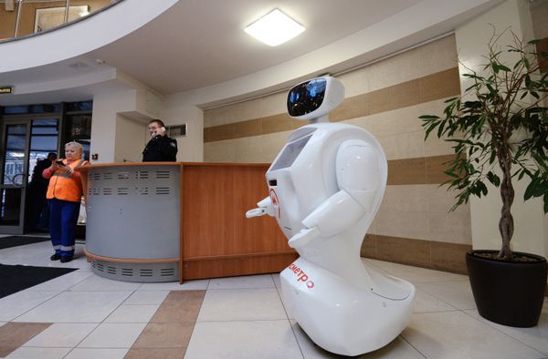 Robot Metrosha in the central office of Moscow Metro in Prospekt Mira station - Sputnik International