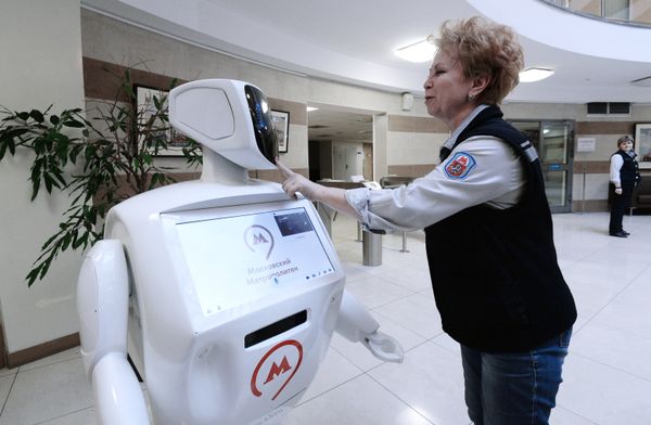 Robot Metrosha in the central office of Moscow Metro in Prospekt Mira station - Sputnik International