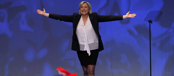 Marine Le Pen, French National Front (FN) political party leader and candidate for French 2017 presidential election, attends a political rally in Saint-Herblain near Nantes, France, February 26, 2017. Marine Le Pen, French National Front (FN) political party leader and candidate for French 2017 presidential election, attends a political rally in Saint-Herblain near Nantes, France, February 26, 2017. - Sputnik International