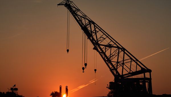 A view of the Severnaya Verf shipyard at dawn in St. Petersburg. (File) A view of the Severnaya Verf shipyard at dawn in St. Petersburg. (File) - Sputnik International