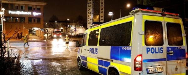 A police car is seen as several cars were set on fire during a riot, according to local media, in Rinkeby suburb, outside Stockholm, Sweden February 20, 2017. A police car is seen as several cars were set on fire during a riot, according to local media, in Rinkeby suburb, outside Stockholm, Sweden February 20, 2017. - Sputnik International