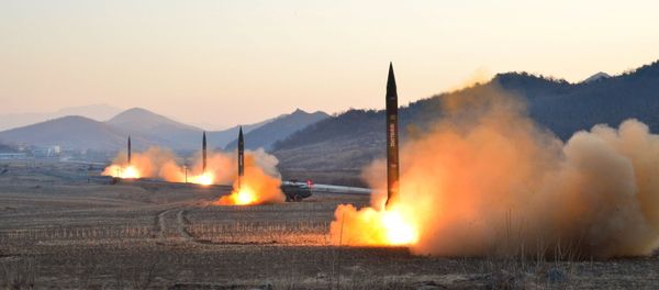 North Korean leader Kim Jong Un supervised a ballistic rocket launching drill of Hwasong artillery units of the Strategic Force of the KPA on the spot in this undated photo released by North Korea's Korean Central News Agency (KCNA) in Pyongyang March 7, 2017. North Korean leader Kim Jong Un supervised a ballistic rocket launching drill of Hwasong artillery units of the Strategic Force of the KPA on the spot in this undated photo released by North Korea's Korean Central News Agency (KCNA) in Pyongyang March 7, 2017. - Sputnik International