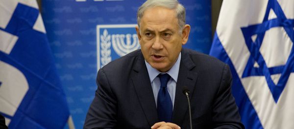 Israel's Prime Minister Benjamin Netanyahu attends his Likud party session in the Knesset, Israel's parliament in Jerusalem, Monday, Feb. 8. 2016. - Sputnik International
