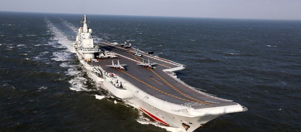 December 24, 2016 shows the Liaoning, China's only aircraft carrier, sailing during military drills in the Pacific - Sputnik International