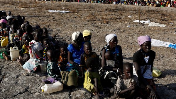 Women and children wait to be registered prior to a food distribution carried out by the United Nations World Food Programme (WFP) in Thonyor, Leer state, South Sudan, February 26, 2017 Women and children wait to be registered prior to a food distribution carried out by the United Nations World Food Programme (WFP) in Thonyor, Leer state, South Sudan, February 26, 2017 - Sputnik International