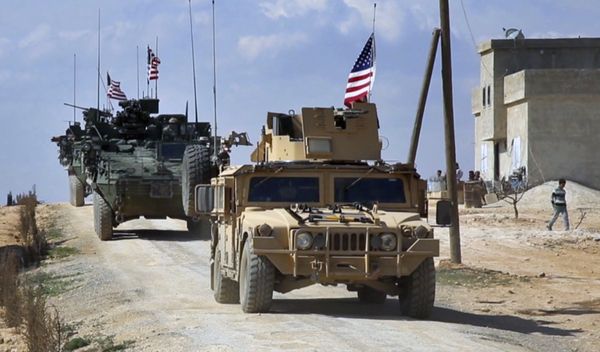 This Tuesday, March 7, 2017 frame grab from video provided by Arab 24 network, shows U.S. forces patrol on the outskirts of the Syrian town, Manbij, a flashpoint between Turkish troops and allied Syrian fighters and U.S.-backed Kurdish fighters, in al-Asaliyah village, Aleppo province, Syria This Tuesday, March 7, 2017 frame grab from video provided by Arab 24 network, shows U.S. forces patrol on the outskirts of the Syrian town, Manbij, a flashpoint between Turkish troops and allied Syrian fighters and U.S.-backed Kurdish fighters, in al-Asaliyah village, Aleppo province, Syria - Sputnik International