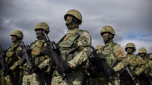 Members of the Kosovo Security Force take part in a field exercise in the village of Nashec near the town of Prizren on October 27, 2016 - Sputnik International