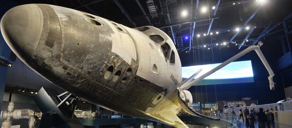 US space shuttle Atlantis displayed at the NASA's John F.Kennedy Space Center on Cape Canaveral, Florida - Sputnik International