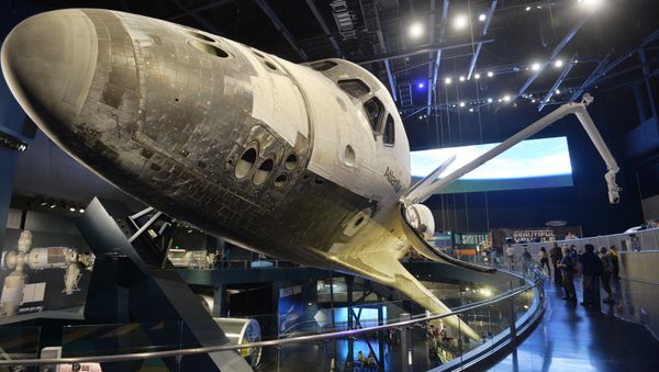 US space shuttle Atlantis displayed at the NASA's John F.Kennedy Space Center on Cape Canaveral, Florida US space shuttle Atlantis displayed at the NASA's John F.Kennedy Space Center on Cape Canaveral, Florida - Sputnik International