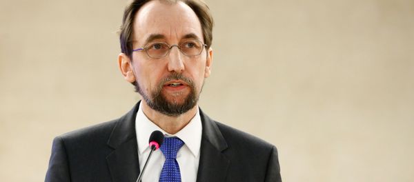 Zeid Ra'ad Al Hussein, U.N. High Commissioner for Human Rights attends the 34th session of the Human Rights Council at the European headquarters of the United Nations in Geneva, Switzerland, February 27, 2017 Zeid Ra'ad Al Hussein, U.N. High Commissioner for Human Rights attends the 34th session of the Human Rights Council at the European headquarters of the United Nations in Geneva, Switzerland, February 27, 2017 - Sputnik International