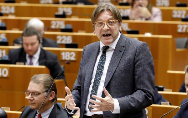 The European Union's chief Brexit negotiator Guy Verhofstadt addresses the European Parliament after European Commission President Jean-Claude Juncker presented a white paper in Brussels. The European Union's chief Brexit negotiator Guy Verhofstadt addresses the European Parliament after European Commission President Jean-Claude Juncker presented a white paper in Brussels. - Sputnik International