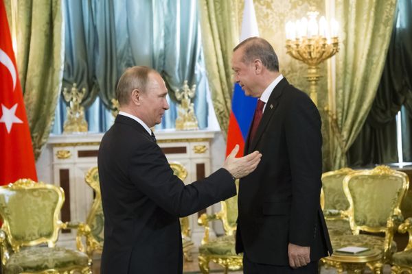 Presidents Putin and Erdogan during their meeting in Moscow, March 10, 2017 Presidents Putin and Erdogan during their meeting in Moscow, March 10, 2017 - Sputnik International