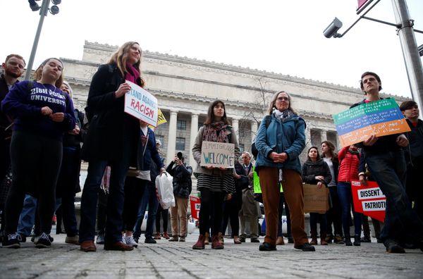 Immigration activists, including members of the DC Justice for Muslims Coalition, rally against the Trump administration's new ban against travelers from six Muslim-majority nations, outside of the U.S. Customs and Border Protection headquarters in Washington, U.S., March 7, 2017 Immigration activists, including members of the DC Justice for Muslims Coalition, rally against the Trump administration's new ban against travelers from six Muslim-majority nations, outside of the U.S. Customs and Border Protection headquarters in Washington, U.S., March 7, 2017 - Sputnik International