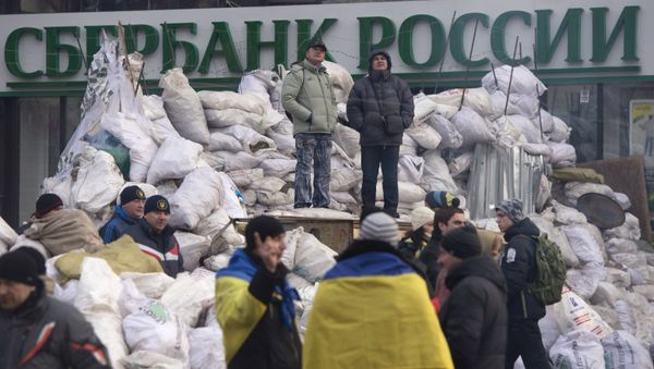 Supporters of pro-EU integration hold Dignity Day rally on Kiev's Maidan Nezalezhnosti Supporters of pro-EU integration hold Dignity Day rally on Kiev's Maidan Nezalezhnosti - Sputnik International