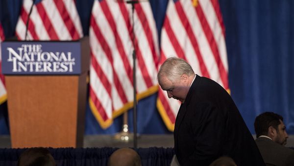 Russian Ambassador to the US Sergey Kislyak arrives to listen to Republican US Presidential hopeful Donald Trump speak about foreign policy at the Mayflower Hotel April 27, 2016 in Washington, DC Russian Ambassador to the US Sergey Kislyak arrives to listen to Republican US Presidential hopeful Donald Trump speak about foreign policy at the Mayflower Hotel April 27, 2016 in Washington, DC - Sputnik International