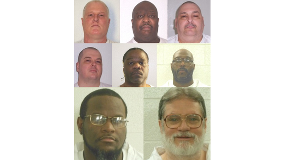 (Left to right) Don Davis, Marcell Williams, Jack Jones, Jason Mcgehee, Ledelle Lee, Stacey Johnson, Kenneth Williams, Bruce Ward (Left to right) Don Davis, Marcell Williams, Jack Jones, Jason Mcgehee, Ledelle Lee, Stacey Johnson, Kenneth Williams, Bruce Ward - Sputnik International