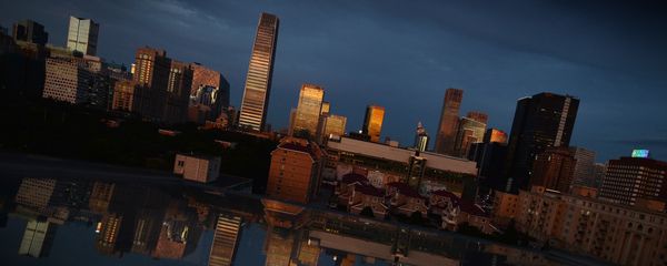 View of the Central Business District at sunset in Beijing - Sputnik International