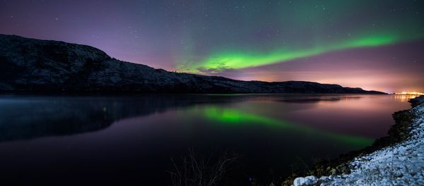 The Aurora Borealis or Northern Lights illuminate the night sky on November 12, 2015 near the town of Kirkenes in northern Norway. The Aurora Borealis or Northern Lights illuminate the night sky on November 12, 2015 near the town of Kirkenes in northern Norway. - Sputnik International
