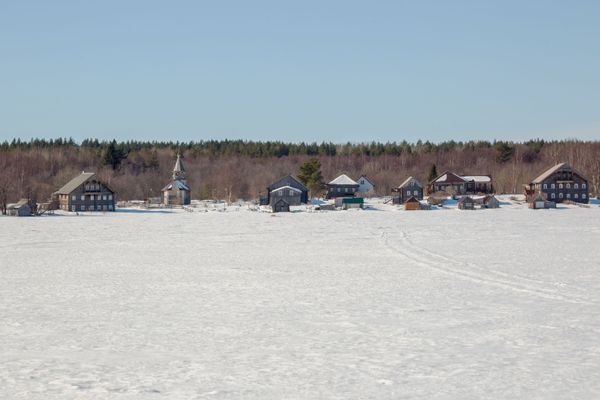 View of the village of Telyatnikovo in Kizhi on Lake Onega. - Sputnik International