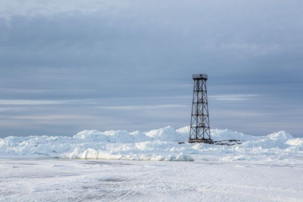 Lighthouse Monak on the island of Kamen Monak. - Sputnik International