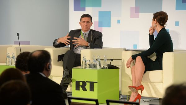 Michael Flynn, ex-director of the US Defense Intelligence Agency (2012-2014) at the RT conference Information, messages, politics: the shape-shifting powers of today's world. Michael Flynn, ex-director of the US Defense Intelligence Agency (2012-2014) at the RT conference Information, messages, politics: the shape-shifting powers of today's world. - Sputnik International