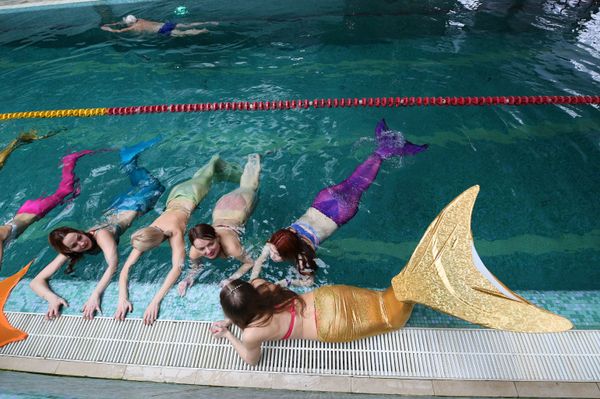 Aquatic Fairytale: A Moscow School Teaches Women How to Become Mermaids - Sputnik International