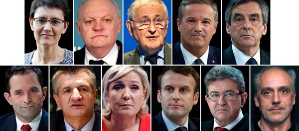A combination picture shows candidates for the French 2017 presidential election A combination picture shows candidates for the French 2017 presidential election - Sputnik International