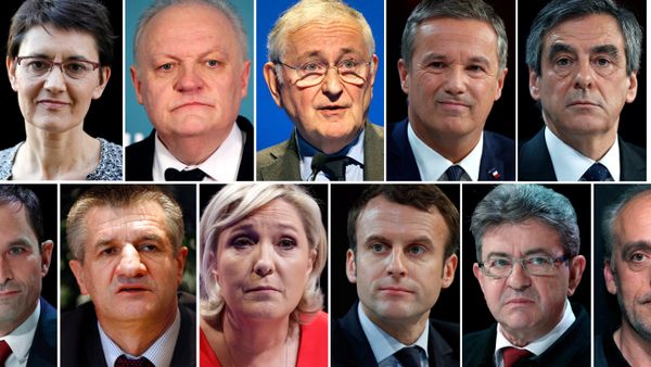 A combination picture shows candidates for the French 2017 presidential election A combination picture shows candidates for the French 2017 presidential election - Sputnik International